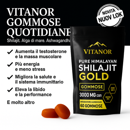 Vitanor™: Gominolas de Shilajit Puro