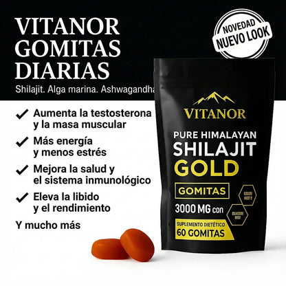 Vitanor™: Gominolas de Shilajit Puro