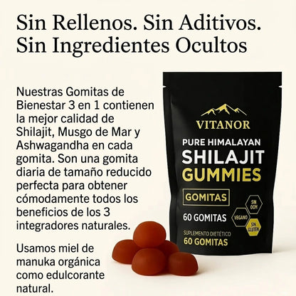 Vitanor™: Gominolas de Shilajit Puro